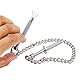 Edelstahl Nippel Nippelklemmen Brustwarzen Sex Nipple Clamps mit Metallkette Brust Schamlippen Clip Sex Sklaven Nippel Klemmen BDSM Erotik SM Sexspielzeug Extreme Paare Nippel Klemmen Frauen