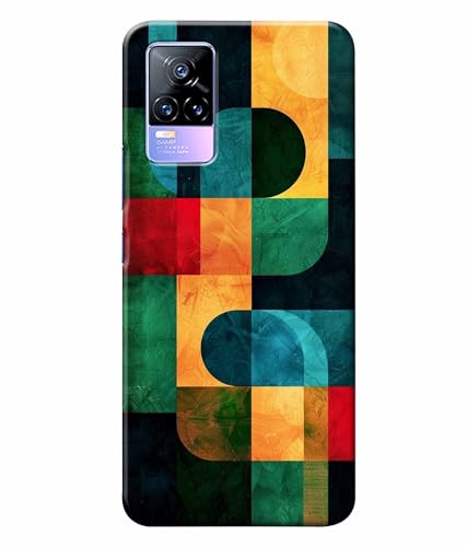 Image of Pattern Colorful Printed Hard Back Case Cover & Compatible for Vivo Y73 / Vivo V21E (Multicolor) - D1812