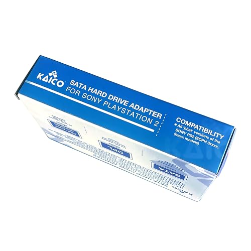 Image of Kaico PS2 Hard Drive for PlayStation 2 - PS2 SATA & Network Adapter for 2.5 inch /3.5 inch HDD - Plug & Play HDD Adapter, Supports Up to 2TB Storage for Game Backups & Homebrew