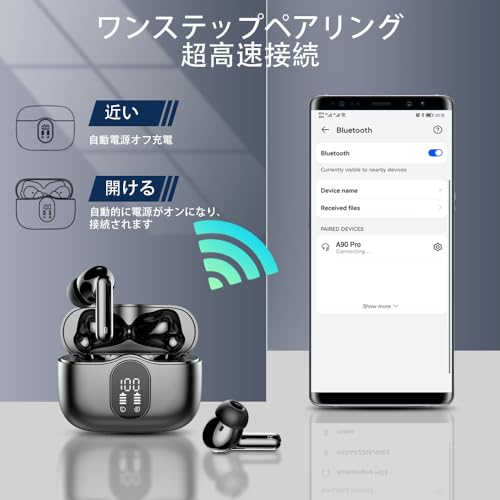 Btootos イヤホン bluetooth ワイヤレスイヤホン A90 Pro の商品画像 4