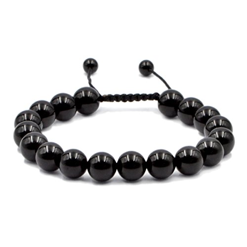 Image of AD Beads Natural 10mm Gemstone Bracelets Healing Power Crystal Macrame Adjustable 7-9 Inch