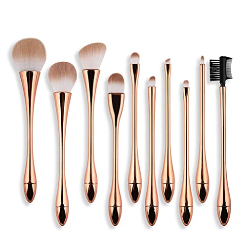 Ensemble pinceau maquillage fard à paupières correcteur et blush poudre libre
