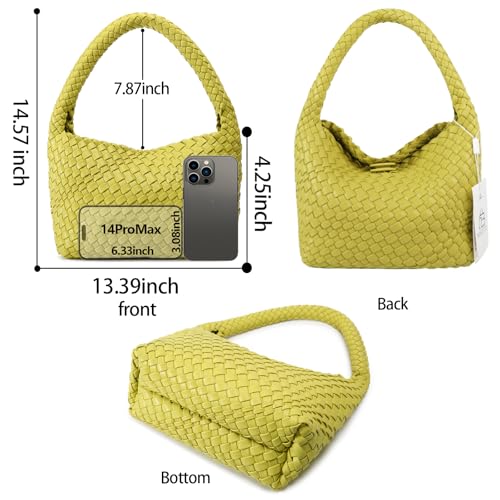 Image of Shoulder Hobo Bags for Women,Summer Beach and Travel Mini Cute Tote Bag,Soft Vegan Leather Underarm Purse for Daily | Soft Underarm Bags