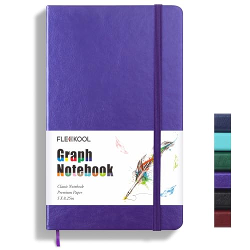Carnet de notes en cuir papier épais anti-bavure pour stylos et feutres