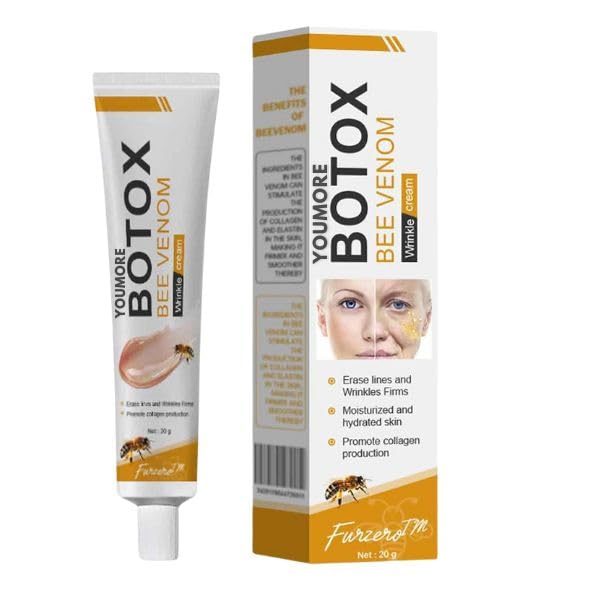 Bee Venom Anti-Aging Face and Neck Moisturiser, Skin Firming Body Cream, 30g,