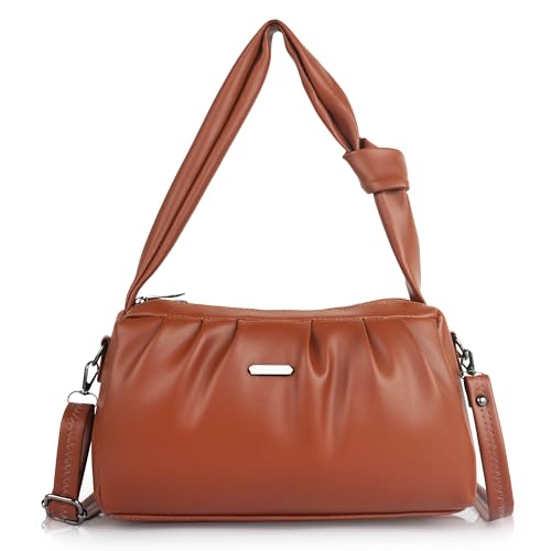Image of Synthetic Leather Casual Top Handle Handheld Crossbody Travel Side Sling Bag For Women