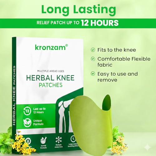 Image of Herbal Knee Pain Relief Patches Arthritis Inflammation Patch Sticker | Instant Relief from Knee Pain | Joint Knee Pain Relief Products Natural Wormwood Extract Patch for Knee (20 Pieces)
