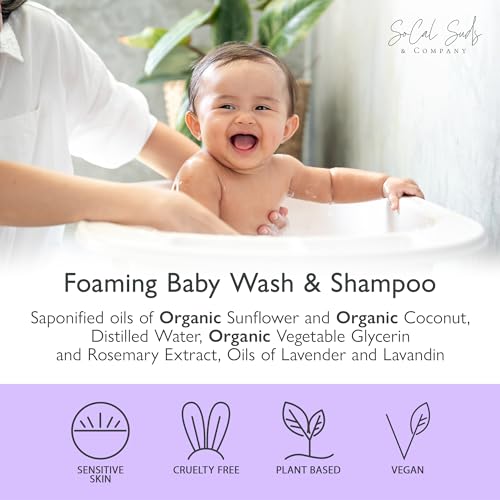 Socal Suds & Company 2-In-1 Organic Baby Shampoo & Body Wash Castile Soap thumb #3