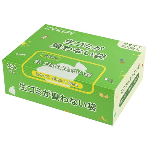 Zykify 生ゴミが臭わない袋 Mサイズ 220枚入り