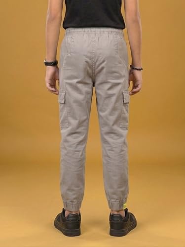 Image of KiddoPanti Boys 100% Twill Cotton Cargo Jogger Pants