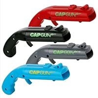 4 Stück Cap Gun Flaschenöffner Pistole, Lustige Schuss Flaschenöffner, Biergeschenke für Männer, Flaschenöffner Lustig für Party, Bar & Home Shooter Kronkorken Spiele