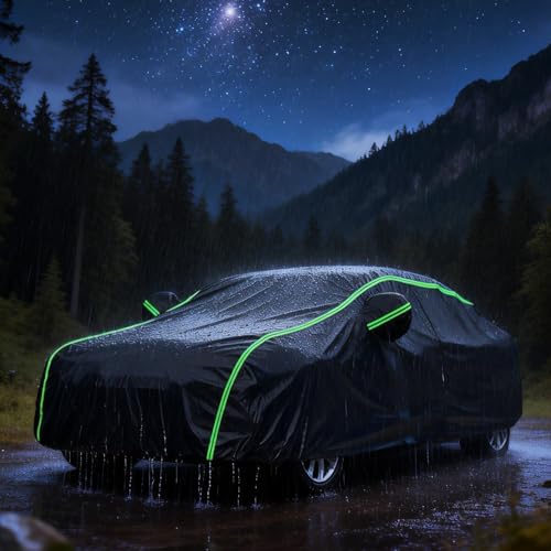 【Antivento,traspirante e antigraffio】Copertura auto per Mercedes S-Class S400 dotata di cinghie antivento e bordo elastico per una vestibilità stabile. Il materiale traspirante riduce la condensa,mentre lo strato esterno protegge la carrozzeria da graffi leggeri e abrasioni quotidiane.