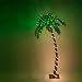 Kringle Traditions 10 Function LED Lighted Palm Tree - Pre-Lit Palm Tree Indoor/Outdoor - Remoted Controlled with Timer (6 Ft)