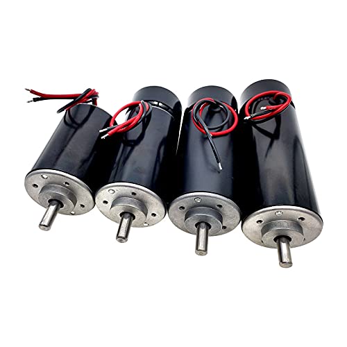 1Pc Machine Tool Spindle 200W 300W 400W 500W 800W DC 12-48v Dc Motor Brush Air Cool for CNC Engraving(48V 400W)