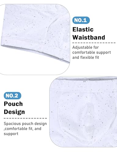 SEAUR Men's Sequin Boxer Briefs Seamless Pouch Underwear Low Rise Breathable Trunks Stretchy Underpants4