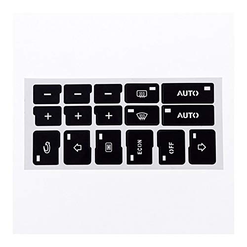 XINGFUQY 1 Botón PCs con 16Keys de Coches Aire Acondicionado AC Climatización Reparación Las Etiquetas engomadas for Audi A4 B6 B7 2000 2001 2002 2003 2004