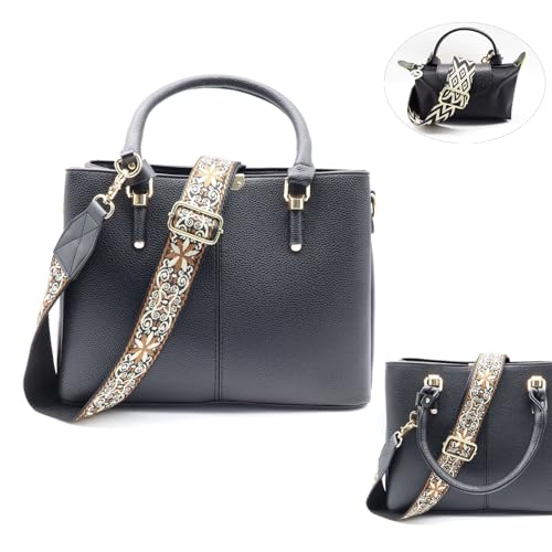 Image of LEMEDE Purse Strap Replacement Crossbody 1.5 inch Wide Shoulder Strap Adjustable Straps Handbag Strap Replacement Belts