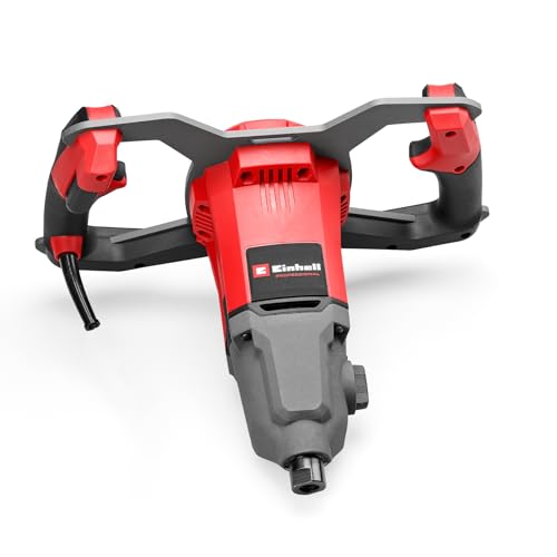 Einhell Farb-Mörtelrührer TP-MX 1700-2 CE (1700 W, M14 Rühreraufnahme, Drehzahlelektronik, 2-Gang-Getriebe, Softstart, inkl. Ø 120 mm Rührer & Maulschlüssel)
