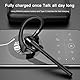eppfun Bluetooth 5.4 Headset, In Ear Freisprech Headset Handy Kabellos Kopfhörer mit Dual Noise-Cancelling-Mikrofon für Autofahren, Telefon, Büro,Trucker-Fahrer