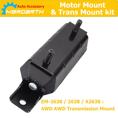 Mardarth M-941-3 Set Of 3, Front Motor Mount And Trans Mount Compatible With 2007-2013 Silverado Sierra 1500 5.3L 6.0L 6.2L 4Wd Auto Trans Engine, Replacement thumb #2