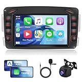 🚘【Bluetooth & FM/RDS Radio】Android 12 Autoradio W463 mit Bluetooth. Autoradio mit integriertem Mikrofon und Lautsprecher, kann Freisprechanrufe tätigen und Bluetooth-Verbindung zum Mobiltelefon zum Abspielen von Musik. Unterstützen FM / RDS-Radiotuner, hochwertiges Stereo, das manuell oder automatisch nach dem gewünschten Kanal suchen kann. 18 voreingestellte Radiosender. Sendern können Sie Echtzeitverkehr, Nachrichtensendungen, Wettervorhersagen usw.