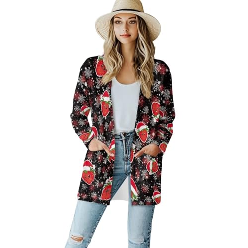 Image of Cardigan for Women Long Sweater Open Front Sweaters Fashion Lightweight Cardigans with Pockets