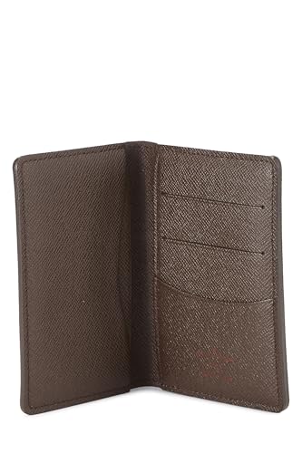 Pre-Loved Damier Ebene Organizer De Poche, Brown4