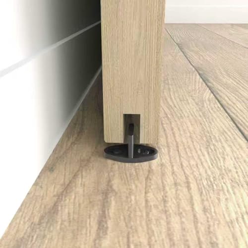 K Shape puerta plegable de madera maciza con acabado nogal, 60in x 84in (15in ancho x 84in alto x 4 paneles) con dos rieles de hardware de 3.3ft - Requiere ensamblaje miniatura 5