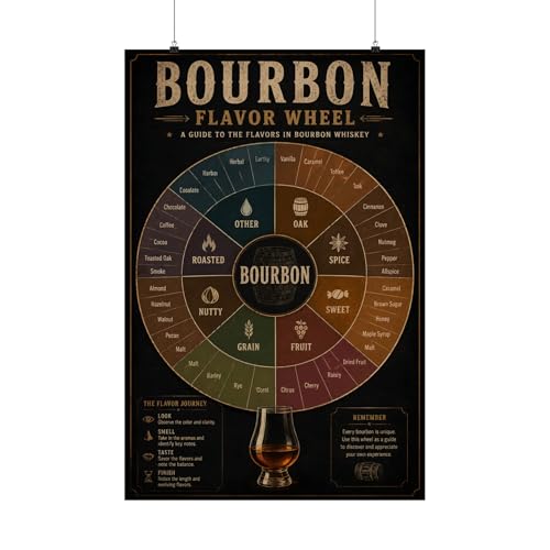 Bourbon Flavor Wheel Poster