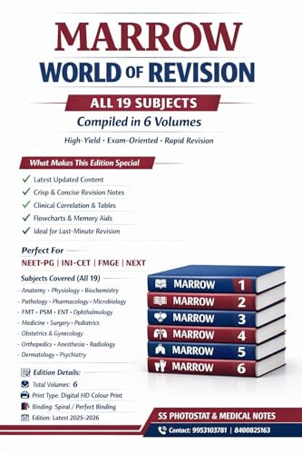 Image of Marrow World of Revision Notes (LATEST-EDITION - 9)(DEC-2025)(COMPLETE-SET 19 SUBJECTS)DIGITAL HD COLOURED PRINTED NOTES WITH SPIRAL BINDING-(2025-2026)
