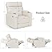 BarberPub Electric Lash Recliner Chair with Adjustable Headrest, Dual Motor Spa Facial Bed for Estheticians, Eyelash Extensions, Nails & Beauty, USB & Type-C Ports, Cup Holders 9904 (Off-White)