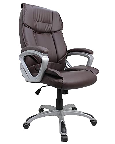 Cadeira de Escritório Presidente Viena Marrom 5024