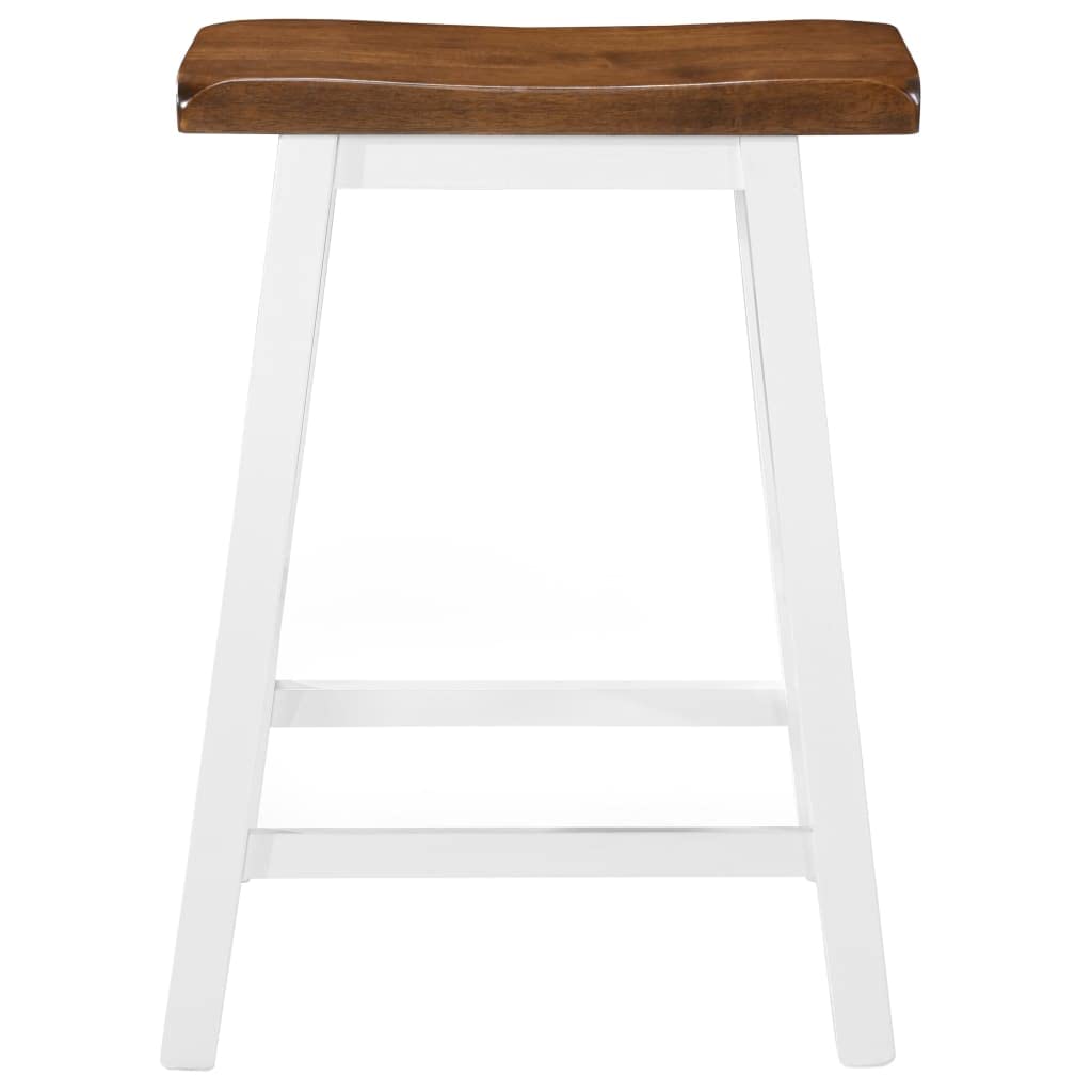 Barhocker Massivholz 2er Set, 2 STK. Barhocker Holz mit 110 kg Belastbarkeit, Schlichtes Design für Wohnung, Bar oder Restaurant, einfache Montage, pflegeleicht mit feuchtem Tuch