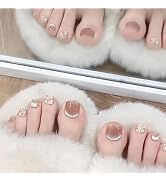 Amazon | [ALLEVG]ネイルチップ 足用 24枚入 フットネイルチップ