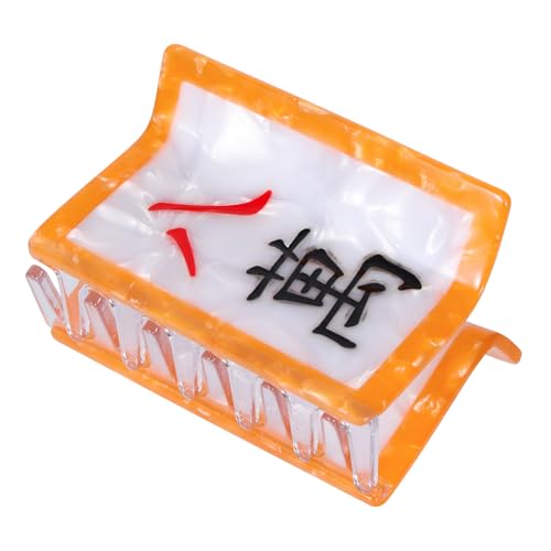 Pinza para cabello estilo Mahjong de 2.7 pulgadas miniatura 1
