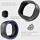 Haoge LH-X54B Metall Rechteckig Sonnenblende Gegenlichtblende mit 49mm Adapterring für Fujifilm X100VI Fuji FinePix X100V Kamera Objektiv Schwarz