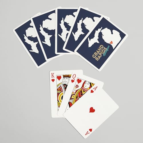 Baraja de póker Grand Rapids Michigan con 52 cartas miniatura 7