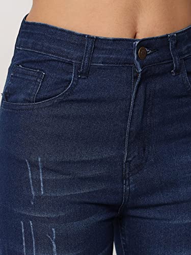 Image of KOTTY Flare Bottom Jeans for Women - Stylish Slim Fit with Bell Shape Leg