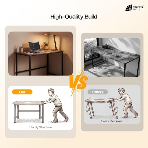 Image of Green Soul Begin Office Desk and Study Table| Computer Table for Home pc for Students and Adults |1-Year Assurance | Rolex Dark