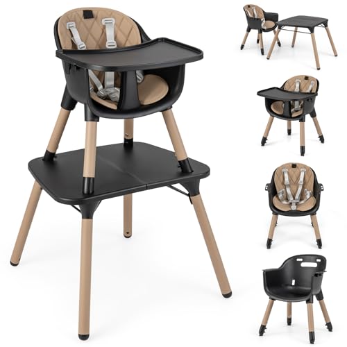 HONEY JOY 5-in-1 Convertible Highchair