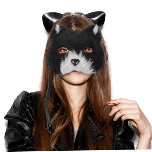 Déguisement chat complet masque et queue pour costume de fête rapide