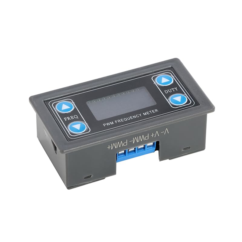 KP3 Digital PWM Signal Generator Module, Adjustable Frequency Duty Cycle Controller with Display and 4 Buttons for Bench Testing