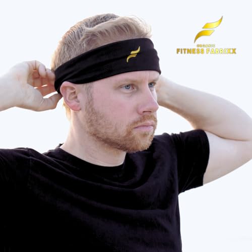 Image of Organic Fitness Fabrixx - Premium Gym Headband Made with Organic Cotton, Sweatband Headband with a Stylish Twist for Men and Women