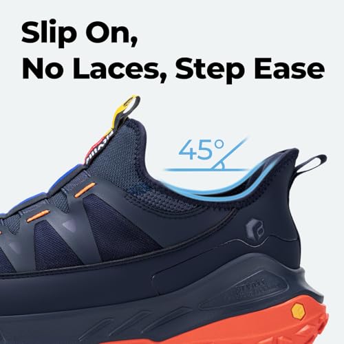 Image of FitVille Extra Wide Sneakers for Men Slip-on Shoes, Soft Comfortable Mens Running Shoe, Slip Resistant Hiking Walking Shoes with Arch Support & Wide Toe Box