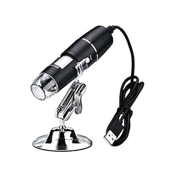Tobo 8 LED USB 2.0 Digital Microscope, 50 to 1000x Magnification Endoscope, Metal Stand, Compatible with Mac Window 7 8 10 Android Linux (Digital Microscope)