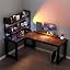 Dark Walnut Left + Shelf