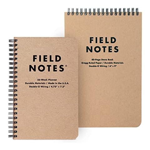 Field Notes: Desktop Bundle with 1 Steno Pad and 1 56-Week Planner Cover