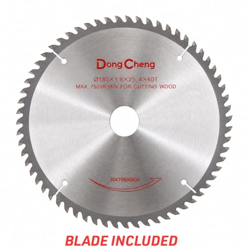 Image of DongCheng Electric Circular Saw 7 inch | 1100W | 0-45 | Adjustable Bevel | 64mm Cutting Capacity | With Included Accesories & Company Original TCT Wood Cutting Blade Included | DMY02-185 | Heavy Duty |