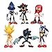 Guiiy Sonic The Hedgehog Figura Personaggi Sonic Classici Lovely Sonic Tails Knuckles Shadow Tomy Amy Doll Figurine