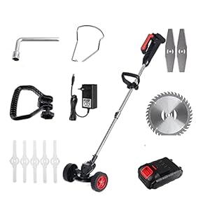 21V 21000RPM Elektrische Grasmaaier Draadloze Gras Heggenschaar Verstelbare Handheld Maaimachine Tuin Power Tool(1 Battery)